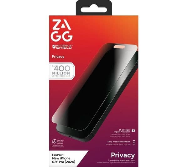 INVISIBLESHIELD Glass Elite Privacy iPhone 16 Pro Max Screen Protector - Image 2