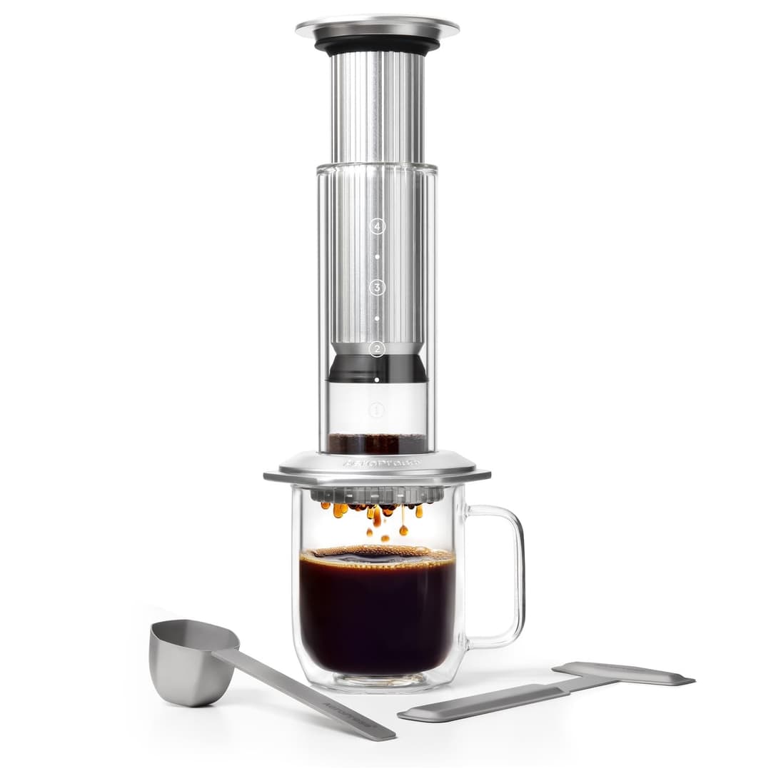 AeroPress Premium Coffee Press - Silver - Image 1