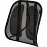Fellowes Office Suites Mesh Back Support Ergonomic  Comfortable  Adjustable Strap  Ventilation  Tri-Tachment Structure - Strap Mount - 17.3  x 5.6  x 20.2  - Black