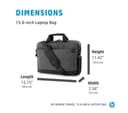 HP Renew Travel 15.6" Laptop Case - Grey thumbnail 5