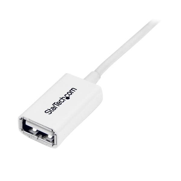 StarTech.com 1m White USB 2.0 Extension Cable A to A - M/F - Image 3