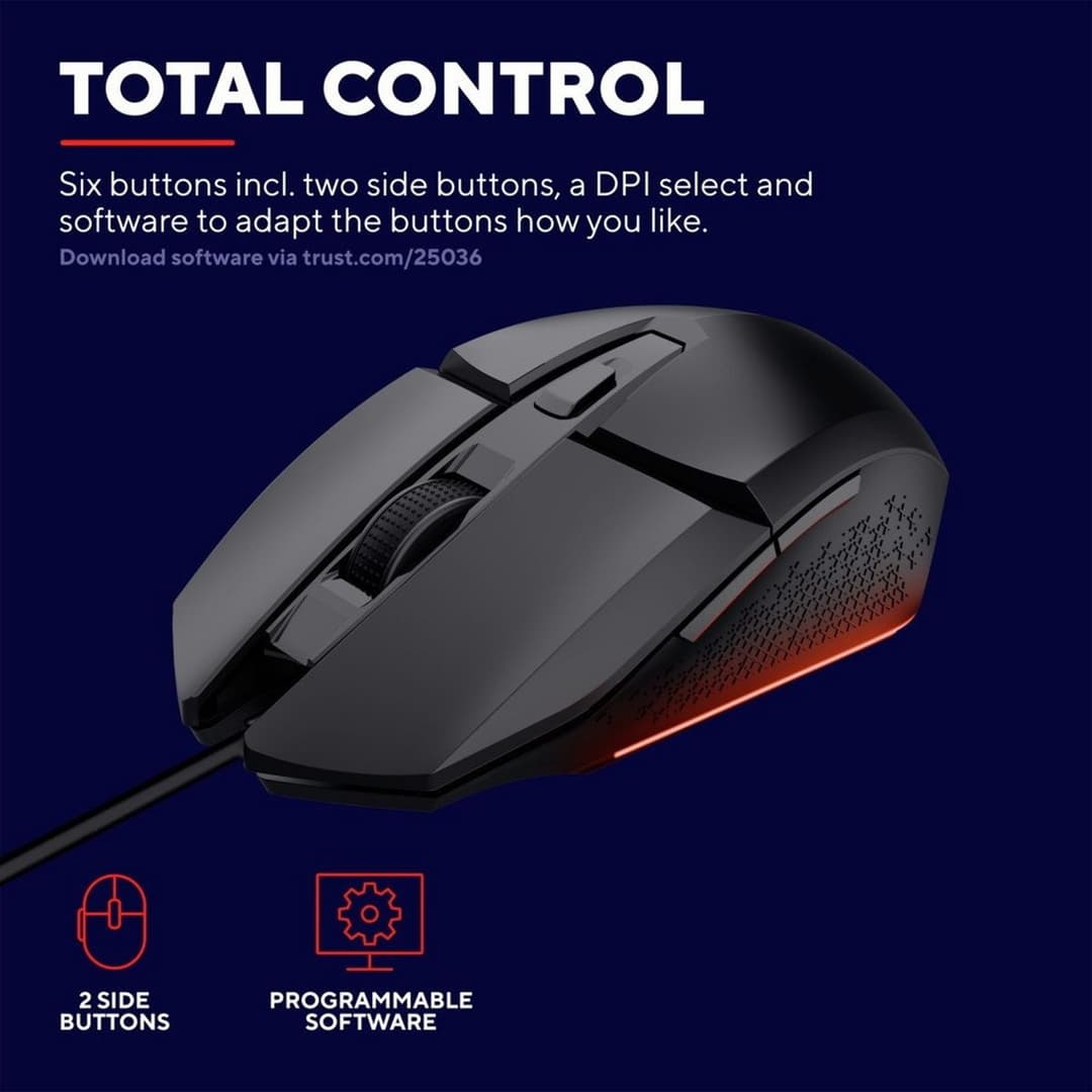 GXTrust GXT109 Felox Wired Gaming Mouse - Black - Image 10