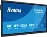 iiyama TE6515A-B2AG Signage Display Kiosk design 163.8 cm (64.5") Wi-Fi 550 cd/m² 4K Ultra HD Black Touchscreen Built-in processor Android 24/7