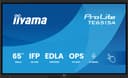 iiyama TE6515A-B2AG Signage Display Kiosk design 163.8 cm (64.5") Wi-Fi 550 cd/m² 4K Ultra HD Black Touchscreen Built-in processor Android 24/7 thumbnail 2