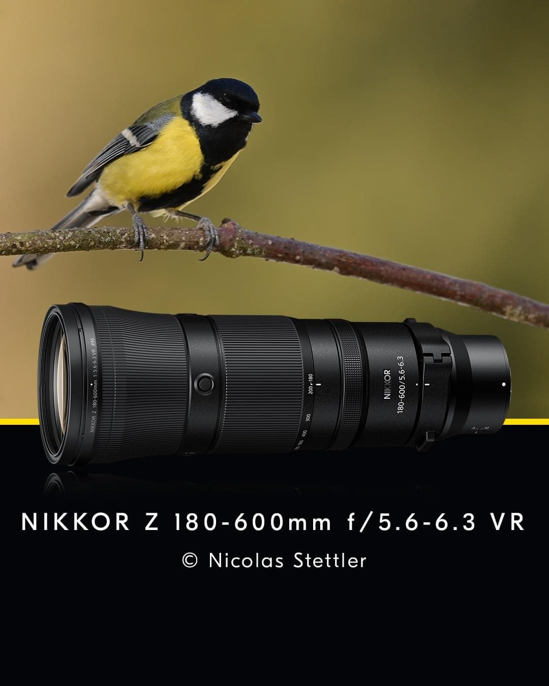 Nikon NIKKOR Z 180-600mm f/5.6-6.3 VR Telephoto Zoom Lens - Black - Image 3