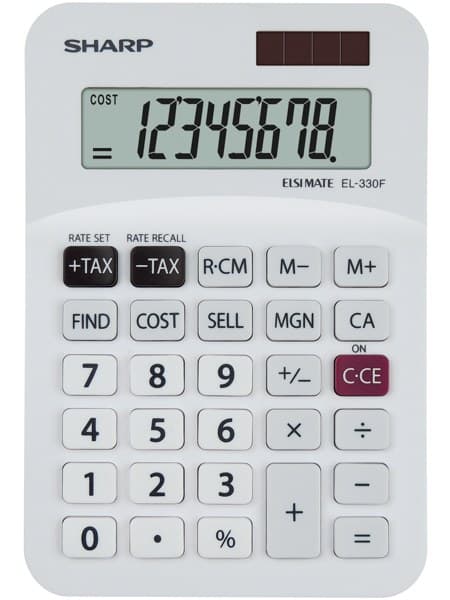 Sharp EL-330FB calculator Pocket Financial White - Image 1