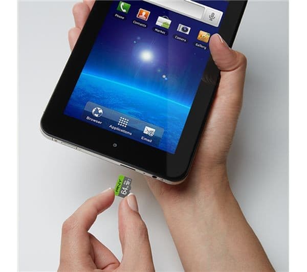 PNY Elite 64GB microSDXC Memory Card Class 10 UHS-I U1 A1 with SD Adapter - Image 2