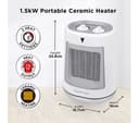 RUSSELL HOBBS RHFH1008 Portable Hot & Cool Convector Heater - White thumbnail 5
