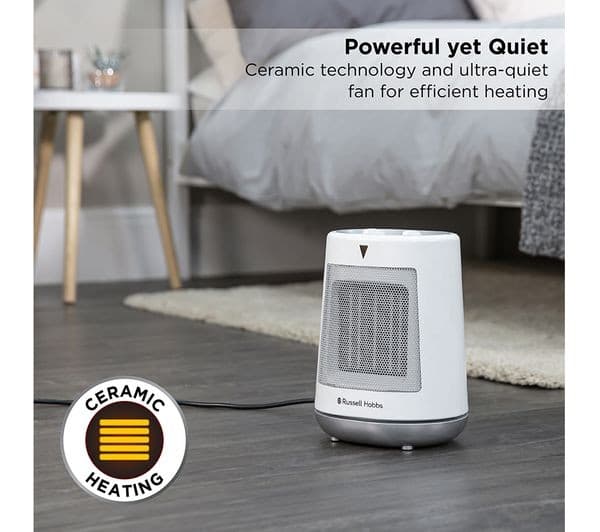 RUSSELL HOBBS RHFH1008 Portable Hot & Cool Convector Heater - White - Image 8