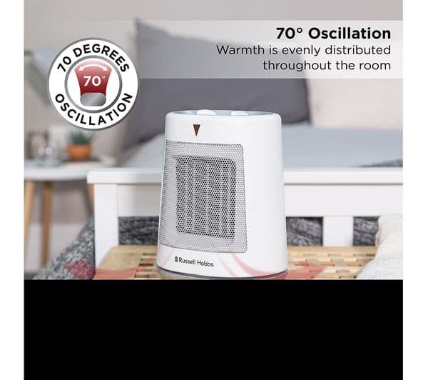 RUSSELL HOBBS RHFH1008 Portable Hot & Cool Convector Heater - White - Image 10