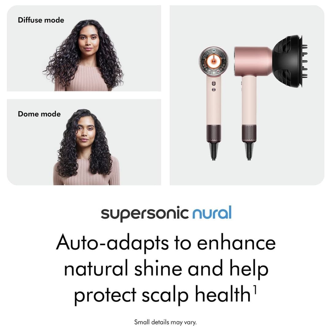 Dyson Supersonic Nural Hair Dryer With Diffuser–Ceramic Pink - Image 2
