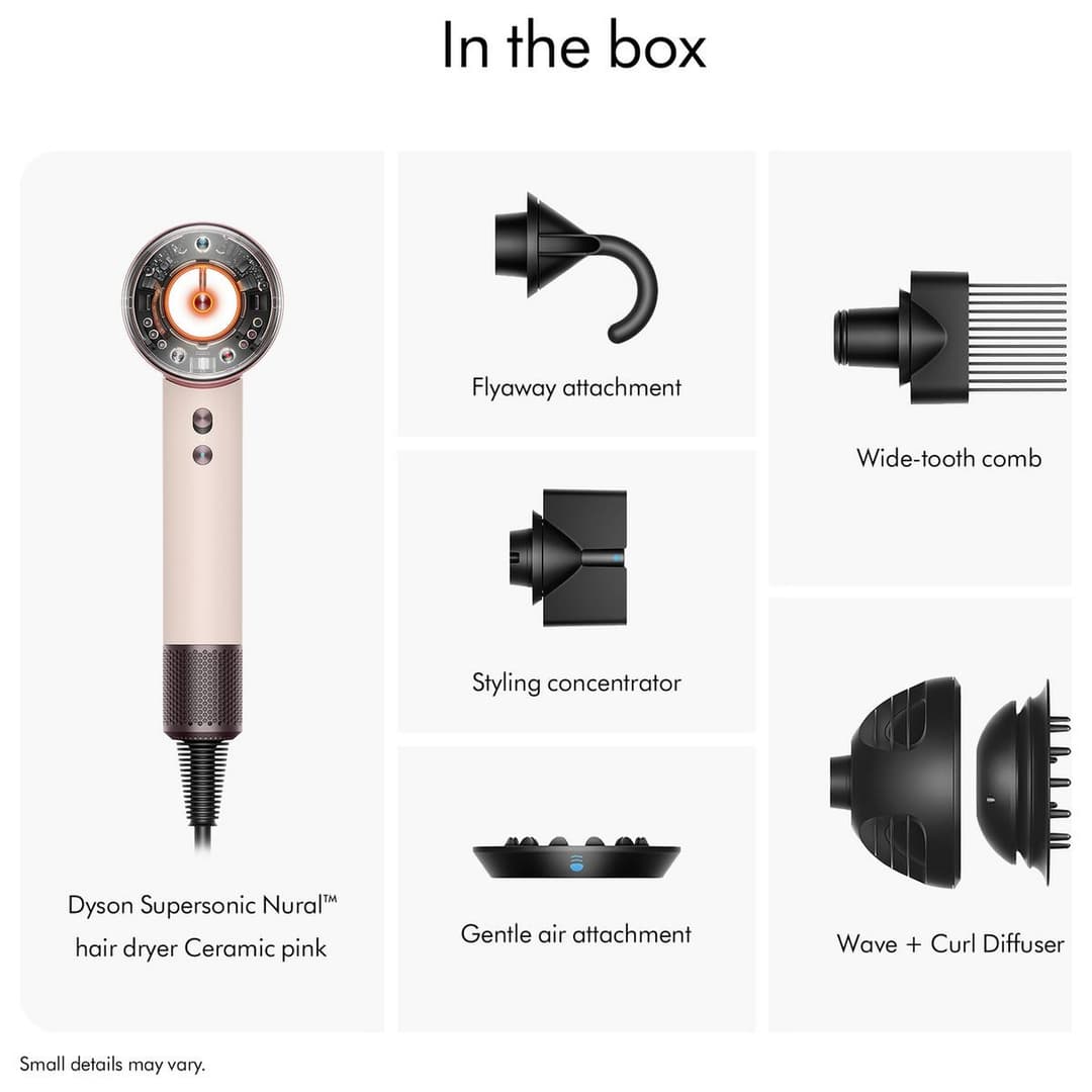 Dyson Supersonic Nural Hair Dryer With Diffuser–Ceramic Pink - Image 4