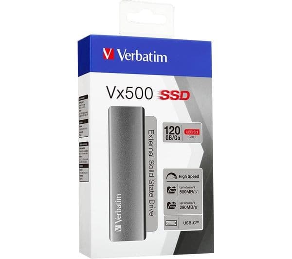 Verbatim Vx500 External SSD USB 3.2 Gen 2 480GB - Space Grey - Image 3