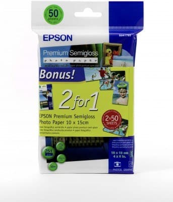 Epson Premium Semigloss Photo Paper, 100 x 150 mm, 251g/m², 100 Sheets - Image 2