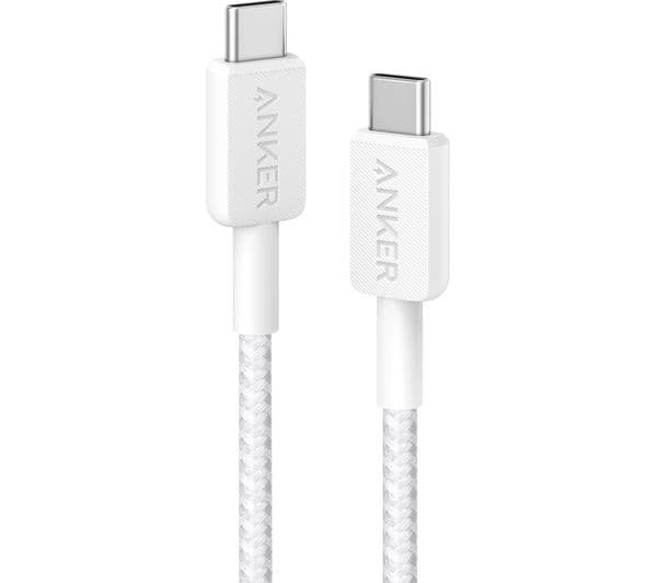 Anker 322 USB-C to USB-C Cable 60W 1.8m White - Image 1