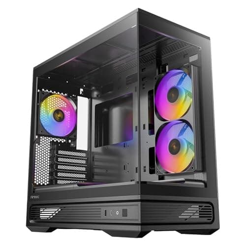 Antec C2M ARGB, Micro ATX PC Case, 3 PWM ARGB Fans Included, Black - Image 2