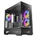 Antec C2M ARGB, Micro ATX PC Case, 3 PWM ARGB Fans Included, Black thumbnail 3