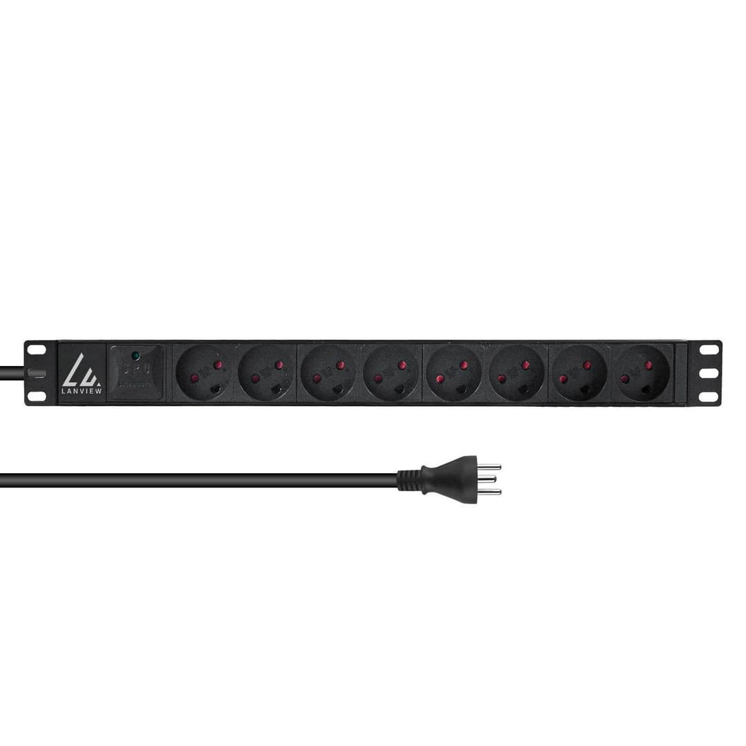19`` rack mount power strip, - Image 1