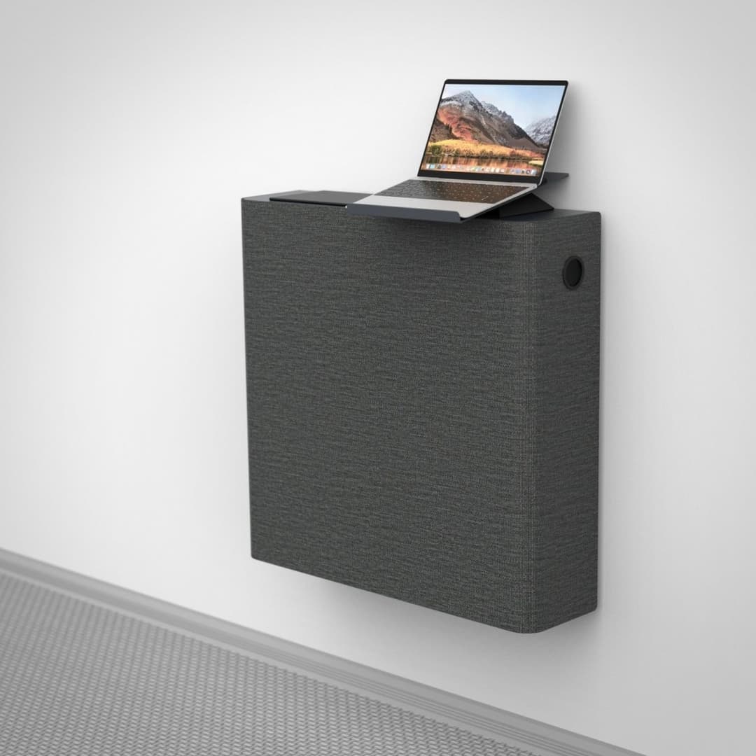 Heckler Design H780-BG Classroom Credenza MK II Smart Technology Mount, Black & Gray - Image 1