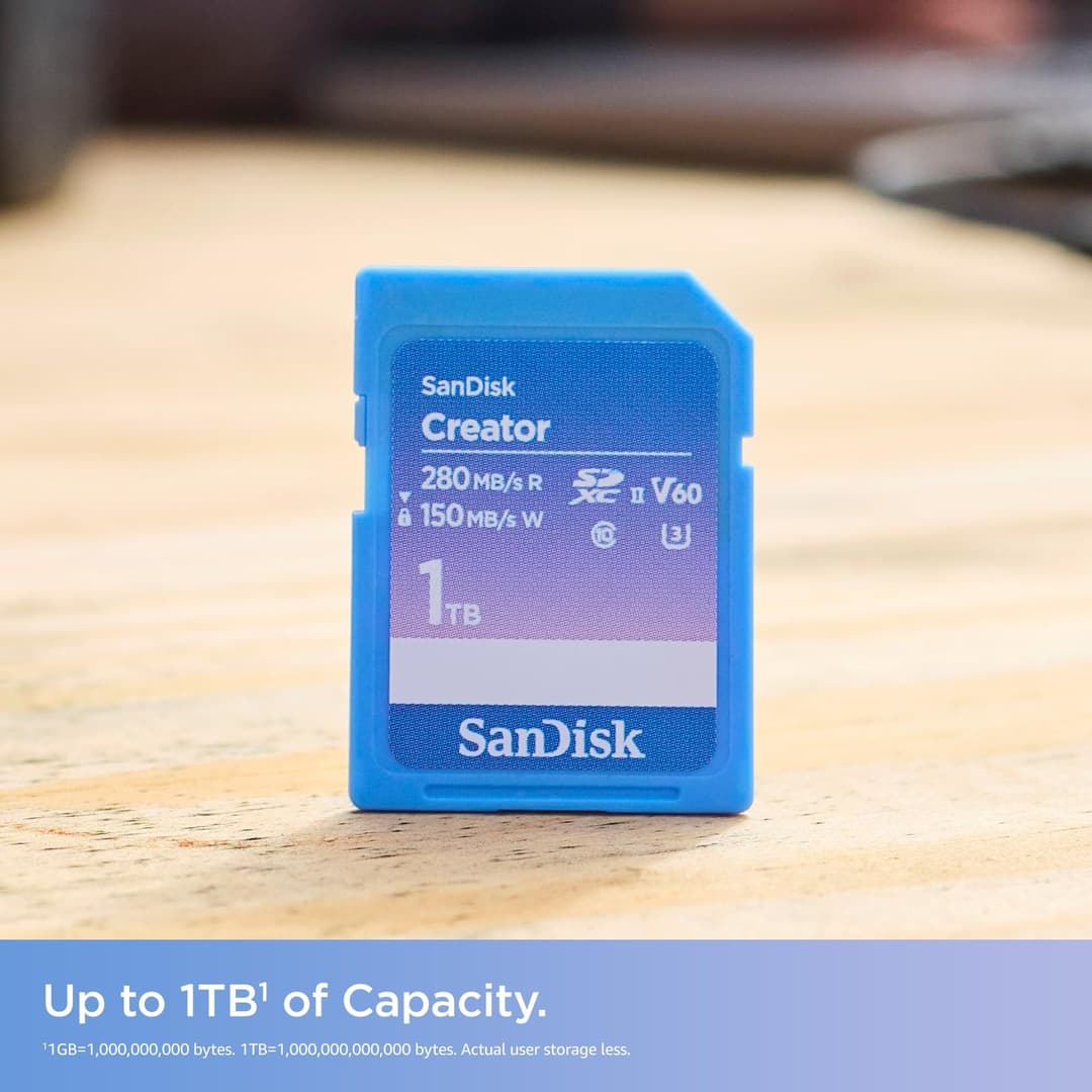 SanDisk Creator SD Memory Card 128GB - Blue - Image 2