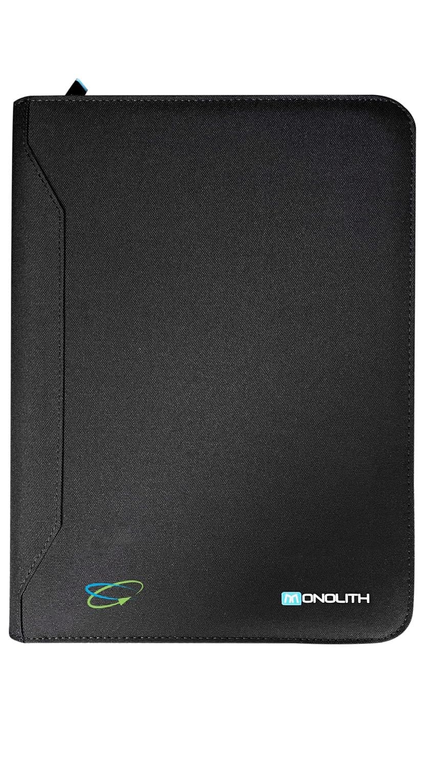 Monolith Blueline Zipped Conference Folder A4 Black (3351) - Image 1