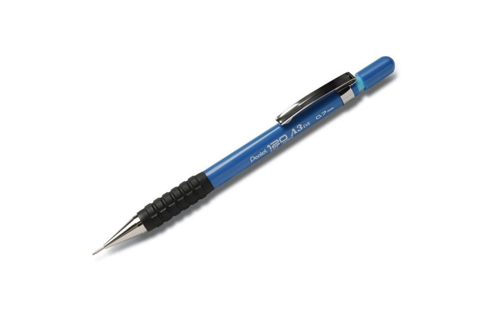 Pentel 120 12 Pack Mechanical Pencil HB 0.7mm Lead Blue Barrel - Image 1