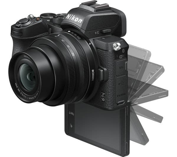 Nikon Z 50 Mirrorless Camera 16-50mm VR Lens Kit - Black - Image 4