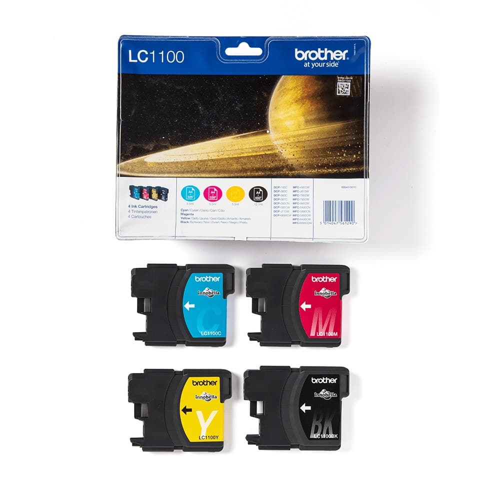 Brother LC1100VALBP ink cartridge 4 pc(s) Original Black, Cyan, Magenta, Yellow - Image 3