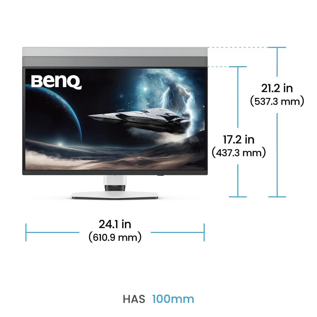 BenQ MOBIUZ EX271UZ 27" QD-OLED UHD 4K 240Hz 0.03ms Freesync Premium Pro Gaming Monitor - Image 9