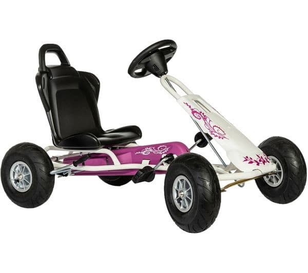 FERBEDO Air Runner Kids' Go-Kart - Pink & White - Image 9