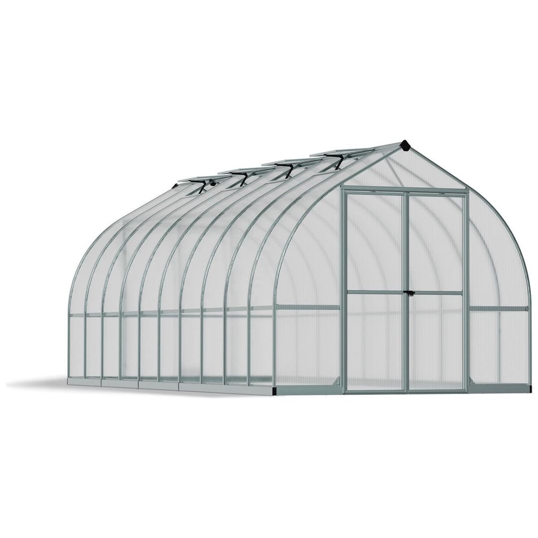 Palram Canopia Bella Silver Greenhouse - 8 x 20ft - Image 1