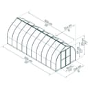 Palram Canopia Bella Silver Greenhouse - 8 x 20ft thumbnail 2