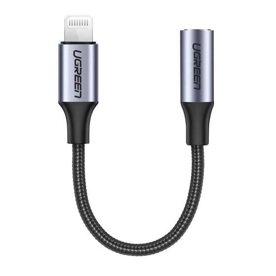 UGREEN 30756 Lightning to 3.5mm Headphone Jack Adapter, Apple MFi Certified, 10cm - Image 1