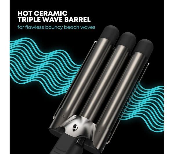 REVAMP Deep Beach Professional Ceramic Waver - Black - Image 2