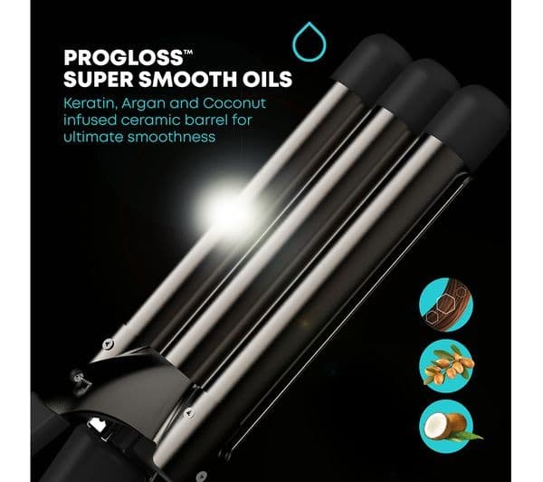 REVAMP Deep Beach Professional Ceramic Waver - Black - Image 3