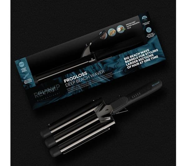 REVAMP Deep Beach Professional Ceramic Waver - Black - Image 6