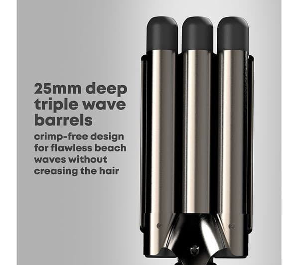 REVAMP Deep Beach Professional Ceramic Waver - Black - Image 8