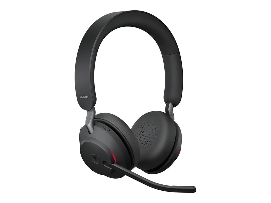 Jabra Evolve2 65 Stereo Wireless Headset - Black - MS Teams - USB-C - Without Charging Stand - Image 1