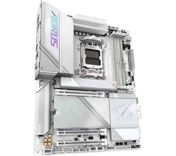 GIGABYTE X870E AORUS PRO AM5 ATX DDR5 Wi-Fi 7 Motherboard - White (ICE) - Image 2