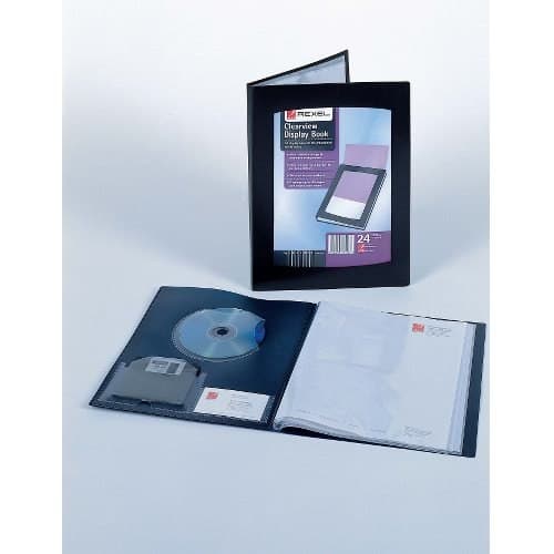 Rexel Clearview A4 Display Book 24-Pocket Black - Image 2