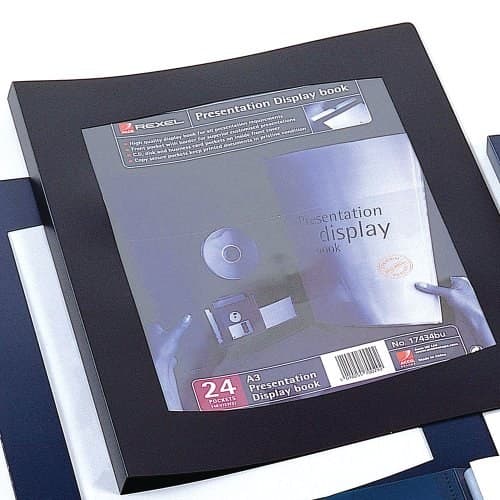 Rexel Clearview A4 Display Book 24-Pocket Black - Image 3