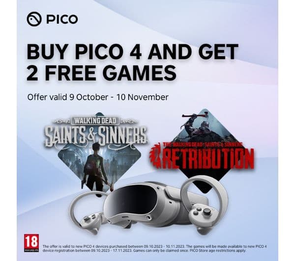 Pico 4 VR Headset 256GB - Image 2