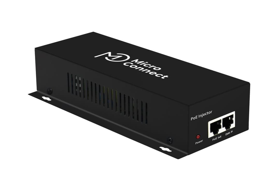 MicroConnect 90W 802.3af/at Gigabit PoE Injector - UK Plug (POEINJ-90W-UK) - Image 1