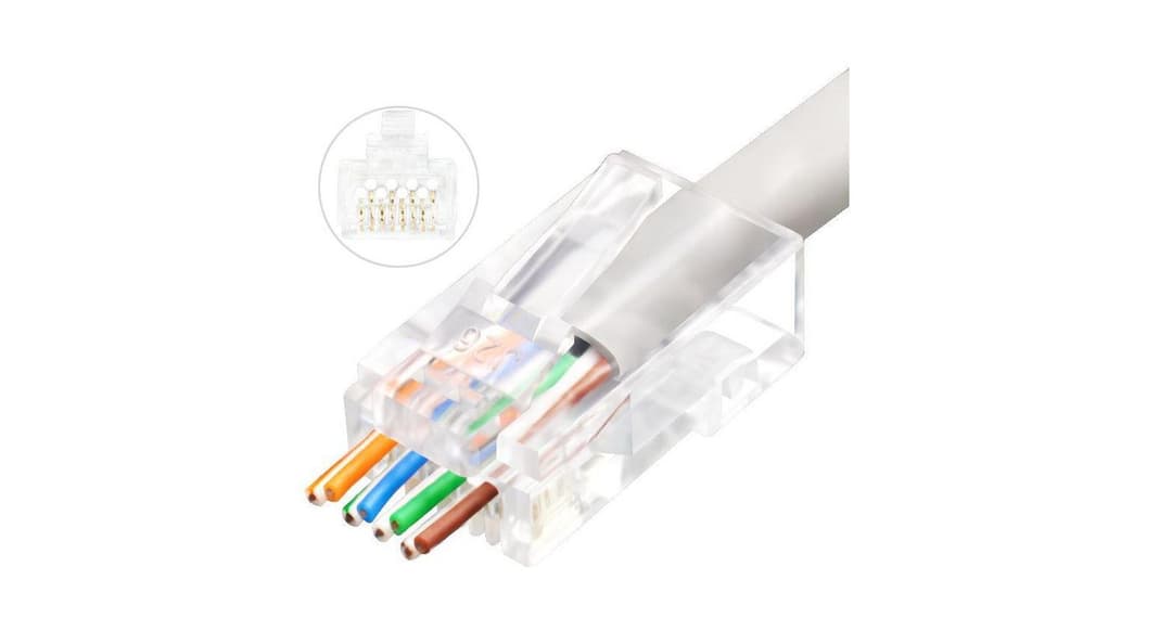 Microconnect Modular EZ Plug RJ45 8P8C CAT6 Unshielded - 50 Pack (KON505-50EZ) - Image 1