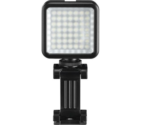 Hama 49 BD LED Lights for Smartphones and Cameras - 49 LEDs, 800 Lumens, 6000K Daylight, with Smartphone Holder