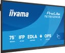 iiyama TE7512MIS-B4AG Signage Display Kiosk design 190.5 cm (75") LCD Wi-Fi 400 cd/m² 4K Ultra HD Black Touchscreen Built-in processor Android 24/7 thumbnail 1