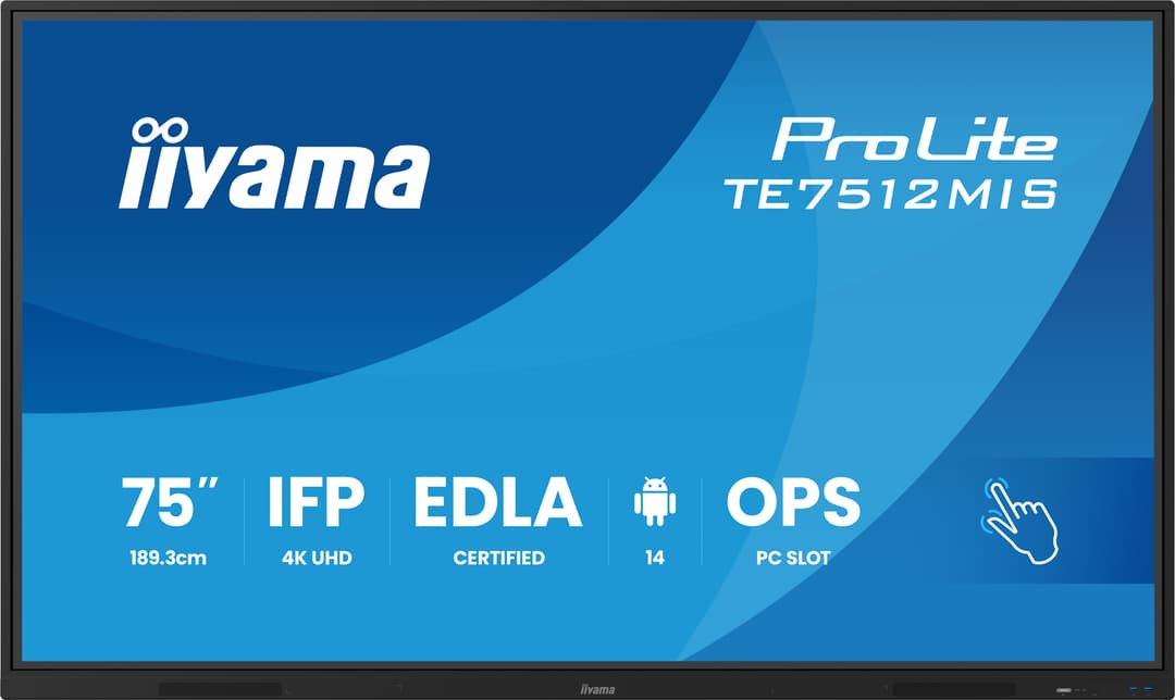iiyama TE7512MIS-B4AG Signage Display Kiosk design 190.5 cm (75") LCD Wi-Fi 400 cd/m² 4K Ultra HD Black Touchscreen Built-in processor Android 24/7 - Image 2