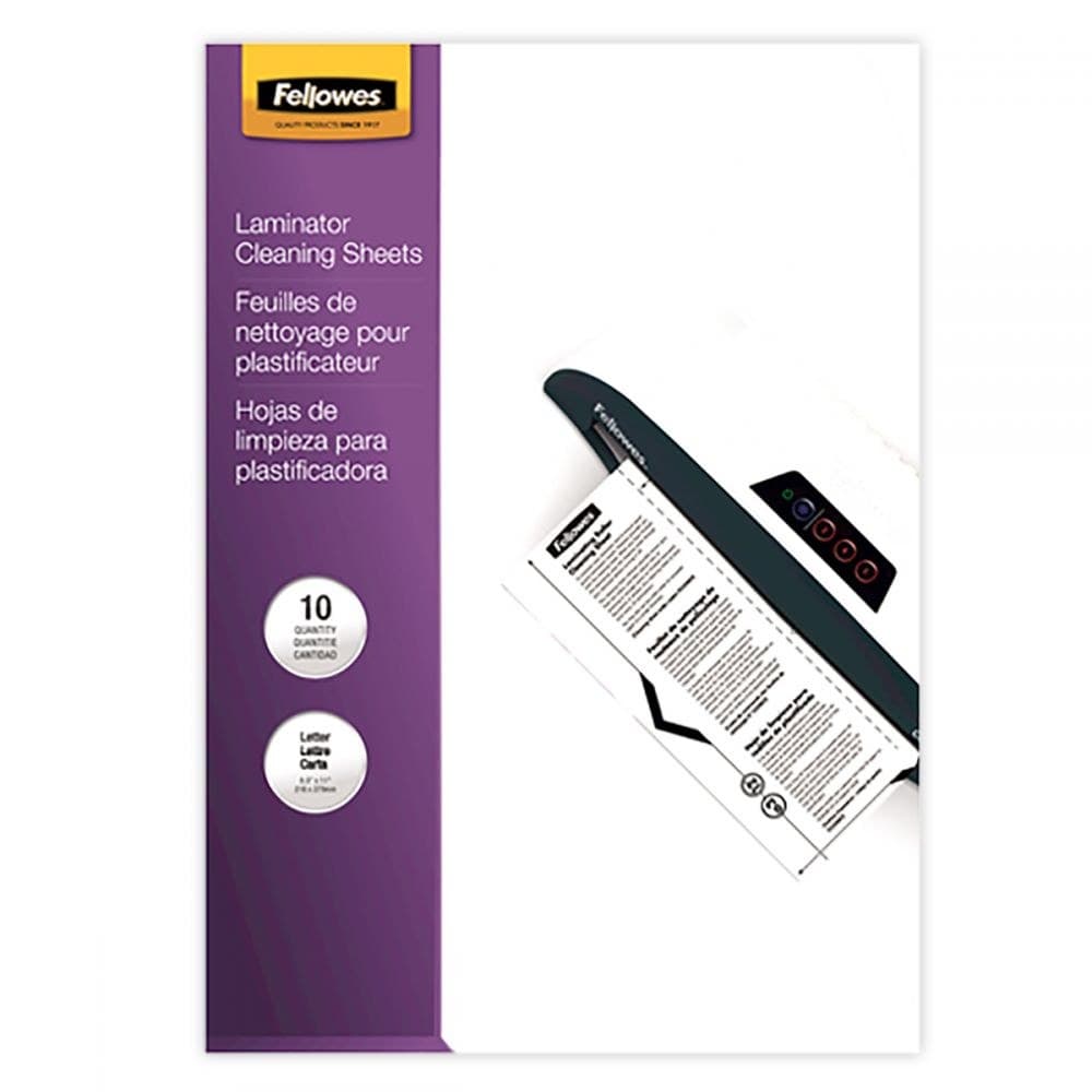 Fellowes 5320604 A4 Laminator Cleaning Sheets 10 pack - Image 1
