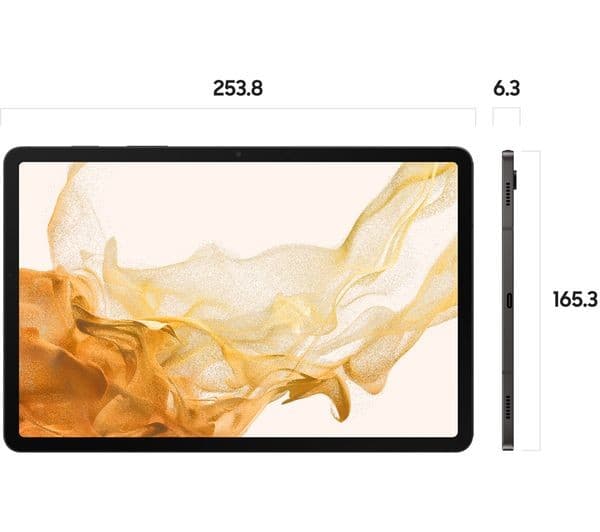 Samsung Galaxy Tab S8 11" Tablet 5G 256GB - Graphite - Image 3