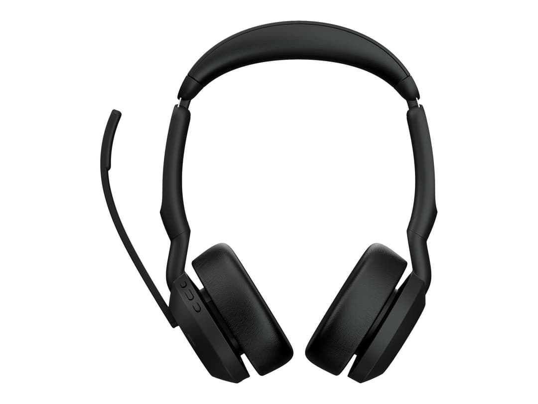 Jabra Evolve2 55 Stereo Wireless ANC Headset - UC - USB-A - With Stand - Image 1